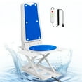 2-in-1 Electric Chair Lift for Elderly & Disabled, Tcdjtc Patient Lift with 4 Strong Suction Cups, Bath Lift Chair with 308LBS Capacity, Elderly Assistance Products, Sit to Stand Lift for Elderly