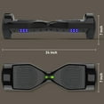 Tcdjtc Hover Board with Dual Motor, Balance Board with Bluetooth Speakers and LED Lights
