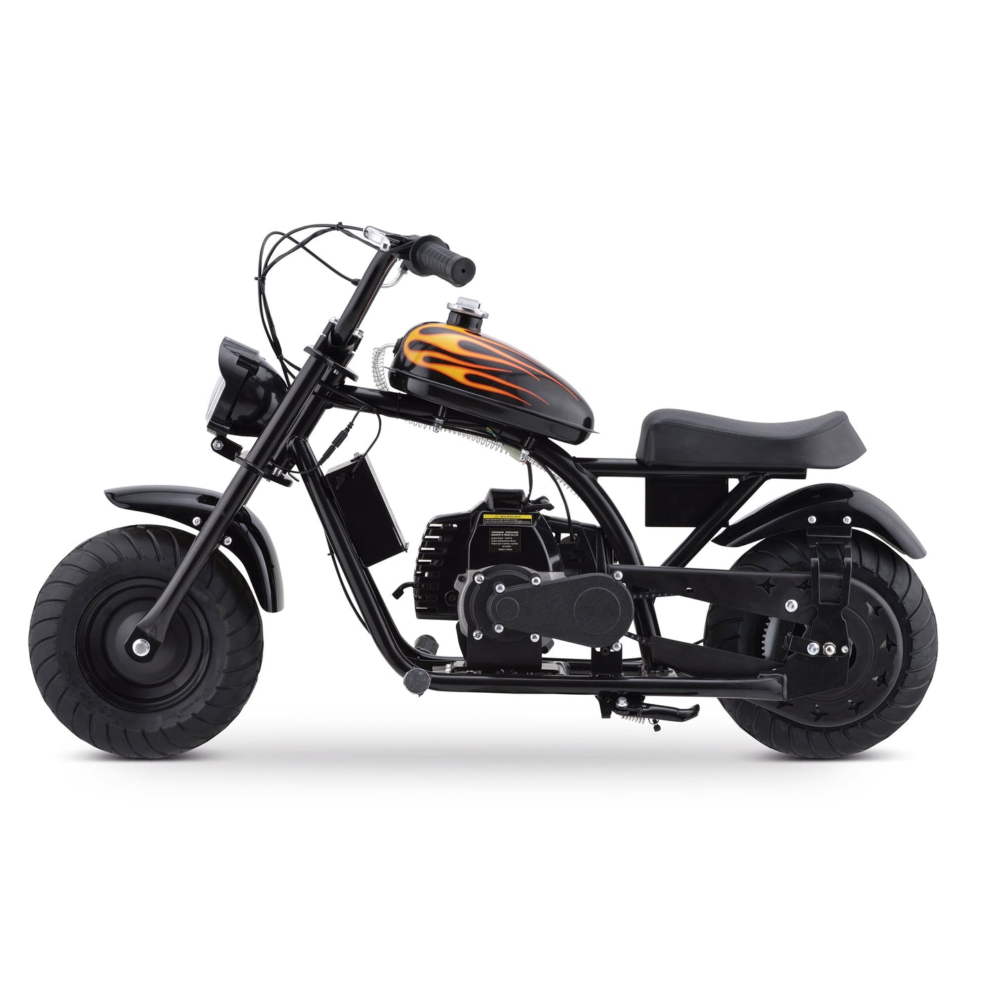 Aoemoe Gas Mini Chopper Bike, DB004 Model 49.4 CC 2-Stroke Powered Mini Bike, Black