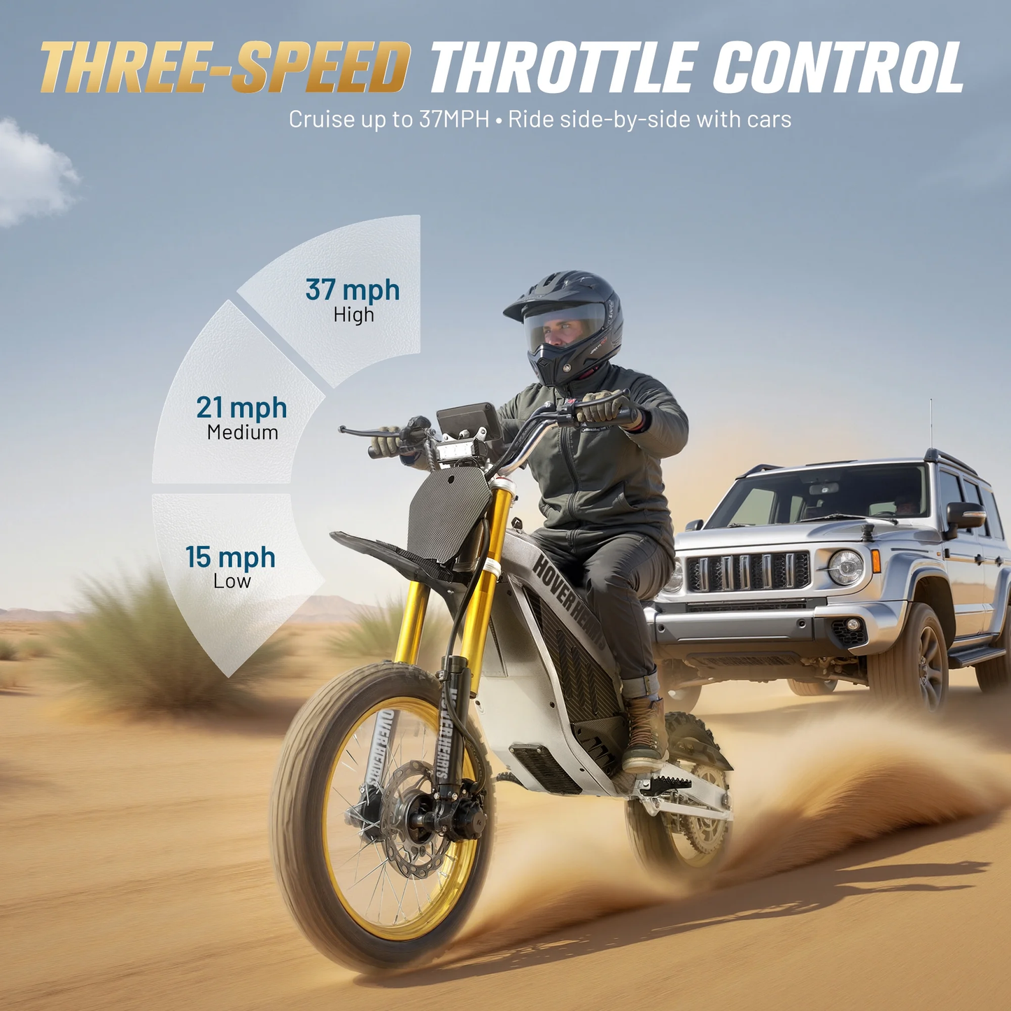 Aoemoe 48V 3000W (Peak Power) Electric Dirt Bike for Teens, 50-55km/h, 40km Range, Off-Road Li-Battery