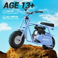 Tcdjtc 99cc Gas Powered Mini Dirt Bike, 21MPH Off-Road Motorcycle for Kids and Adults, Dual Disc Brakes, Rear Suspension, As Gifts for Kids, Halloween Gift, Christmas Gift