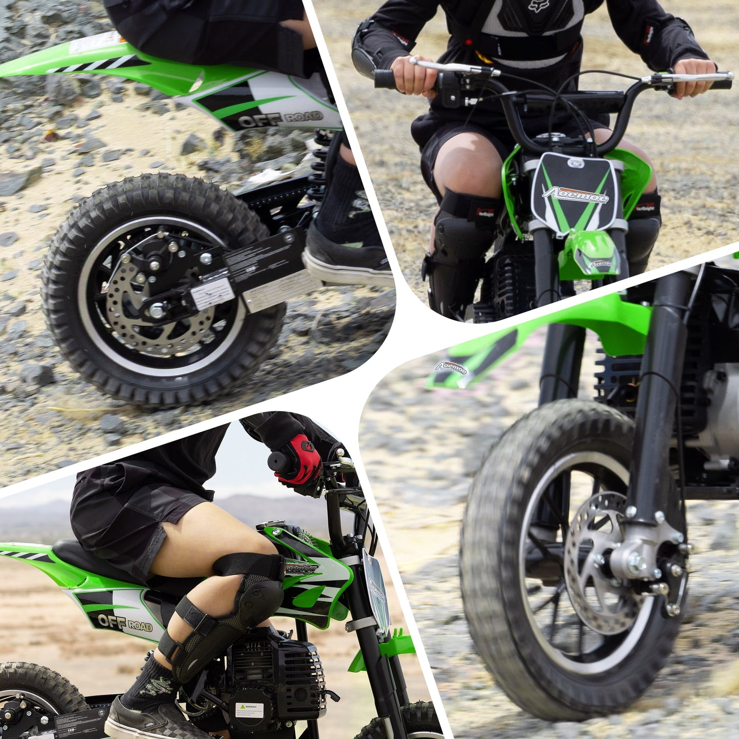 Aoemoe DB1 Gasoline 50CC Dirt Bike, Green