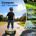Tcdjtc Hoverboard with Bluetooth and Led Lights, Balance Board for Kids, Kids Outdoor Toys with 9 Mph Max Speed, All Terrain Hoverboard with UL 2272 Safety Standard