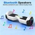 Tcdjtc Hoverboard with Bluetooth and Led Lights, Balance Board for Kids, Kids Outdoor Toys with 9 Mph Max Speed, All Terrain Hoverboard with UL 2272 Safety Standard