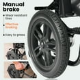 Foldable Electric Wheelchairs for Adults, Tcdjtc Power Wheelchair with 15 Miles Travel Range, Motorized Wheelchairs for Seniors, Light Weight Wheelchairs Foldable for Senior Support 397 lbs