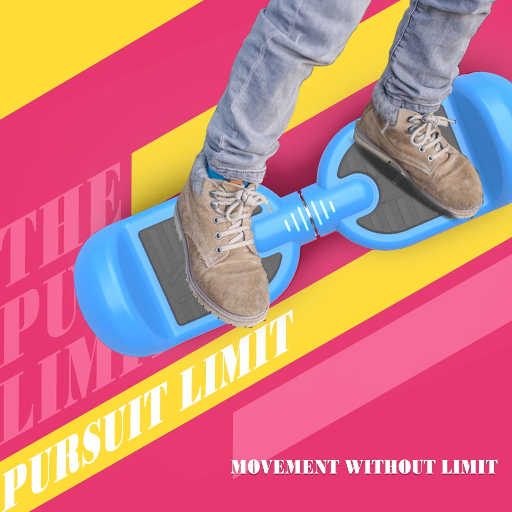 Hoverboard 6.5" Certified Two-Wheel Self Balancing Electric Scooter with LED Light Blue