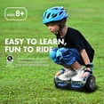 Electric Scooter with Bluetooth Speakers, Hover Off Road Board Electric Scooter with LED Lights & 400W Motor, Kids Scooter with 9MPH Max Speed, Tcdjtc Self-Balance Scooter for Kids