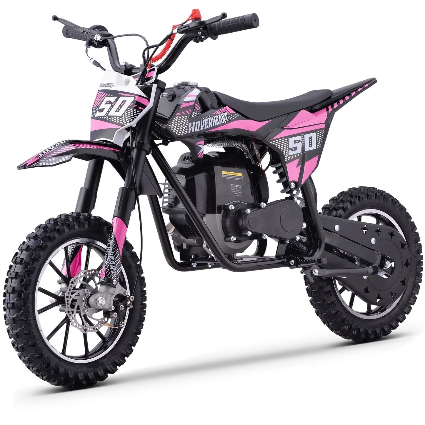 Aoemoe Gas Dirt Bike, 50cc 4-Stroke Gas Powered Kids Off Road Motorcycle (Model-DB4S004) with Off-Road Tire, Suspensions, Disc Brakes, Max Load 165Lbs, Up to 25Mph, NO OIL MIX REQUIRED