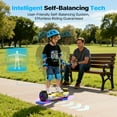 Tcdjtc Hoverboard with Bluetooth and Led Lights, Balance Board for Kids, Kids Outdoor Toys with 9 Mph Max Speed, All Terrain Hoverboard with UL 2272 Safety Standard