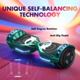 Tcdjtc Hoverboard with Bluetooth and Led Lights, Balance Board for Kids, Kids Outdoor Toys with 9 Mph Max Speed, All Terrain Hoverboard with UL 2272 Safety Standard