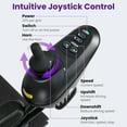 Tcdjtc Electric Wheelchairs for Adults, Motorized Wheelchair for Seniors with 15 Miles Long Travel Range, Power Wheelchair with 397 lbs Capacity, Foldable Wheelchair Built-in USB Port