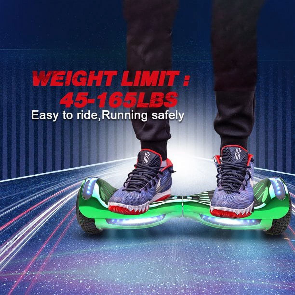 Hoverstar Flash Wheel Hoverboard 6.5 In., Bluetooth Speaker with LED Light, Self Balancing Wheel, Electric Scooter