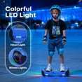 Tcdjtc Hoverboard with Bluetooth and Led Lights, Balance Board for Kids, Kids Outdoor Toys with 9 Mph Max Speed, All Terrain Hoverboard with UL 2272 Safety Standard