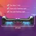 Off Road Electric Scooter with LED Lights & 400W Motor, Tcdjtc Self-Balance Scooter for Kids, Electric Scooter with Bluetooth Speakers, Kids Scooter with 9MPH Max Speed, All Terrain Scooter