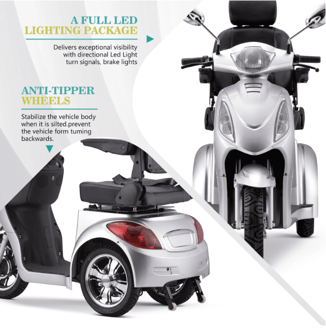 Arshin 30 Miles Bariatric Scooter 500 lbs Heavy Duty Mobility Scooter,800W Disabled Scooter for Elderly,Handicap Scooter,Disability Scooter with Long Range Battery,Electric Wheelchair(Black)