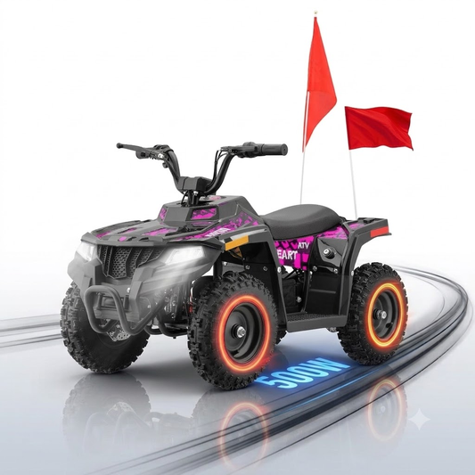 36V Ride on Car,IVFJFV Electric 4 Wheeler for 12+ as Gift,500W Motor & 15MPH Max Speed with Parent Speed Control,12Ah Battery Powered Ride-on & Max Range 10 miles,4 Wheel Dual Shock Absorbers