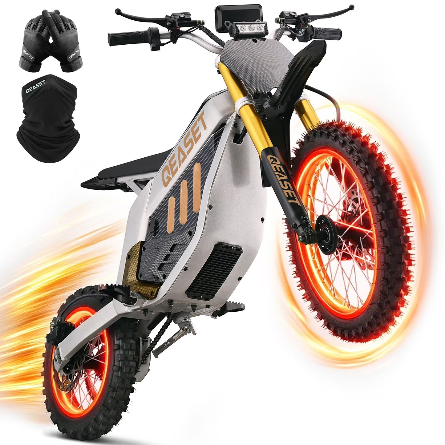 48V 3000W Peak Off-Road Teen Bike 55 km/h 40 km Range, Gold