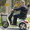 Tcdjtc Mobility Scooters for Seniors, Motorized Scooter for Adults with 3 Wheels, Off Road Disability Scooter with 25-31 Miles Long Range, Electric Mobility Scooter with 800W Motor, 500 lb Capacity