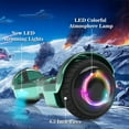 Tcdjtc Hover Self-Balance Scooter for Kids Board, Off Road Electric Scooter with LED Lights & 400W Motor, Electric Scooter with Bluetooth Speakers, Kids Scooter with 9MPH Max Speed