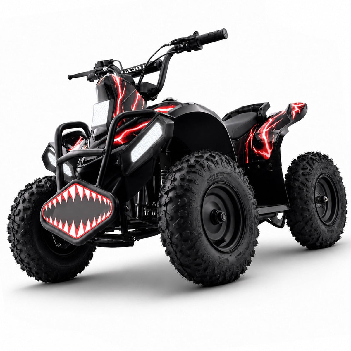 39cc Teen Gas ATV, Gas Powered 4 Wheeler for Teens 16+, 4-Stroke Beginner ATV, Up to 15 MPH, Adjustable Speed, Safety Switches, Front & Rear Brake - Red