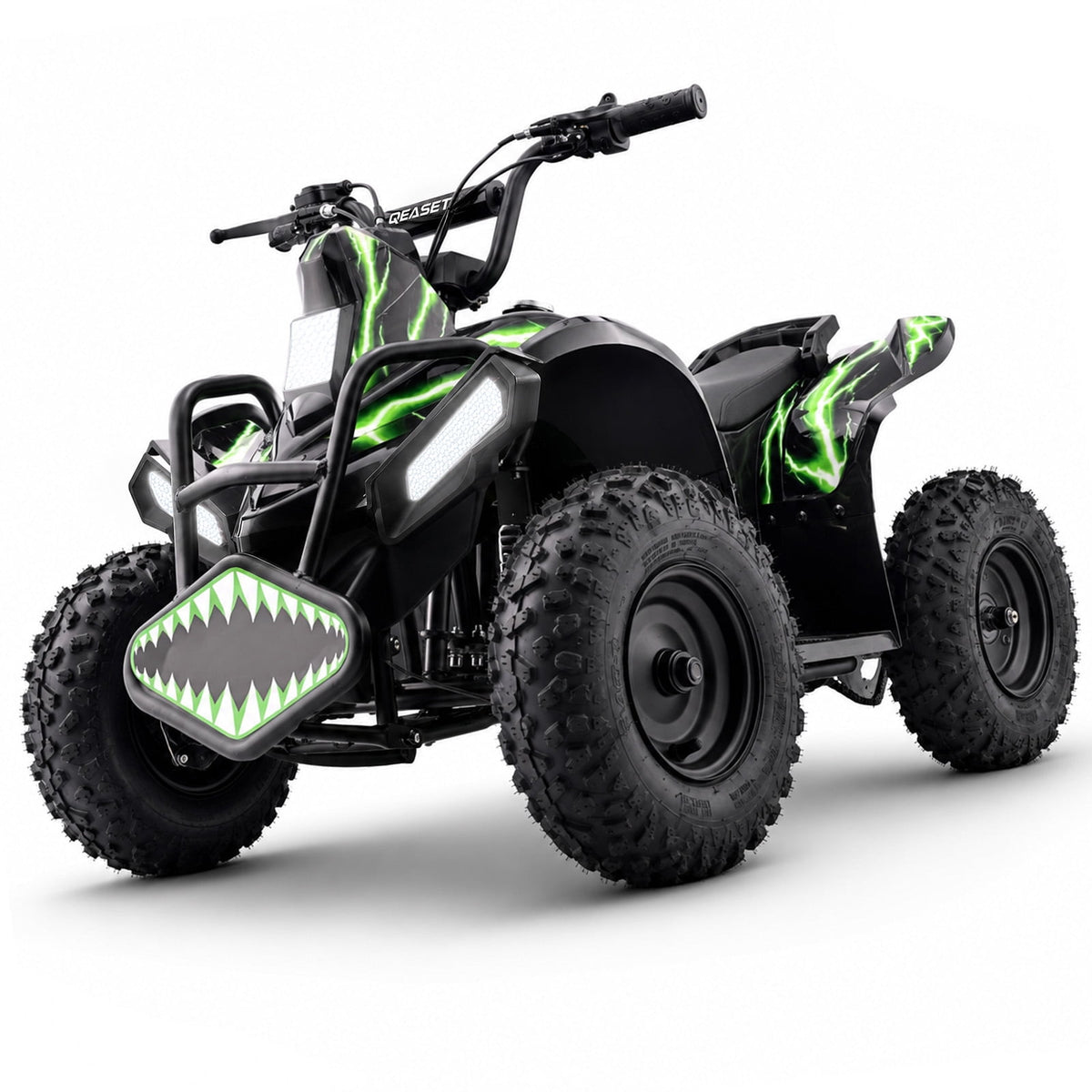 39cc Teen Gas ATV, Gas Powered 4 Wheeler for Teens 16+, 4-Stroke Beginner ATV, Up to 15 MPH, Adjustable Speed, Safety Switches, Front & Rear Brakes - Green