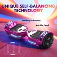Electric Scooter with Bluetooth Speakers, Hover Off Road Board Electric Scooter with LED Lights & 400W Motor, Kids Scooter with 9MPH Max Speed, Tcdjtc Self-Balance Scooter for Kids