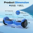 Tcdjtc Hoverboard with Bluetooth and Led Lights, Balance Board for Kids, Kids Outdoor Toys with 9 Mph Max Speed, All Terrain Hoverboard with UL 2272 Safety Standard