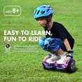 Tcdjtc Hoverboard with Bluetooth and Led Lights, Balance Board for Kids, Kids Outdoor Toys with 9 Mph Max Speed, All Terrain Hoverboard with UL 2272 Safety Standard