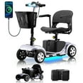 4 Wheels Mobility Scooter for Seniors, Tcdjtc Motorized Scooter for Adult, Folding Mobility Scooter with 300lbs Capacity, mobile scooters for elderly, All Terrain Mobility Scooter with 15 Miles Range