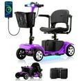 4 Wheels Mobility Scooter for Seniors, Tcdjtc Motorized Scooter for Adult, Folding Mobility Scooter with 300lbs Capacity, mobile scooters for elderly, All Terrain Mobility Scooter with 15 Miles Range