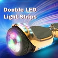 Tcdjtc Hoverboard with Bluetooth and Led Lights, Balance Board for Kids, Kids Outdoor Toys with 9 Mph Max Speed, All Terrain Hoverboard with UL 2272 Safety Standard