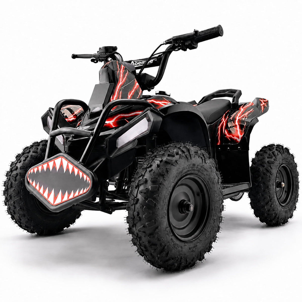 40cc Teen Gas ATV, Gas Powered 4 Wheeler for Teens 13+, 4-Stroke Beginner ATV, Up to 15 MPH, Adjustable Speed, Safety Switches, Front & Rear Brakes - Red