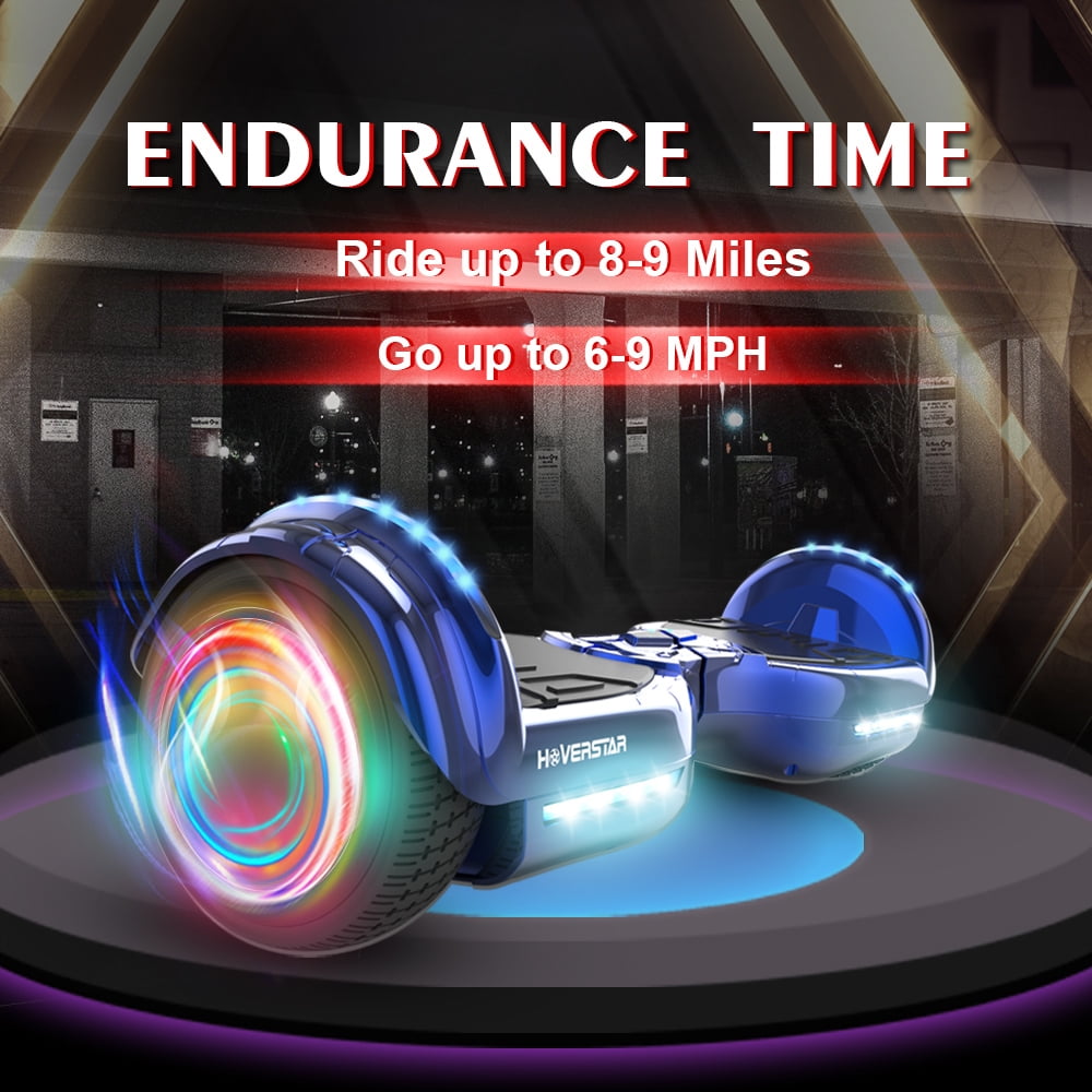 Mosta Hover Electric Scooter Board for Kids & Adults, 9 mph & 9 Miles All Terrain Self-Balance Scooter with Bluetooth and Led Lights,6.5 inch,165 lbs capacity,LED Light,Perfect Gift