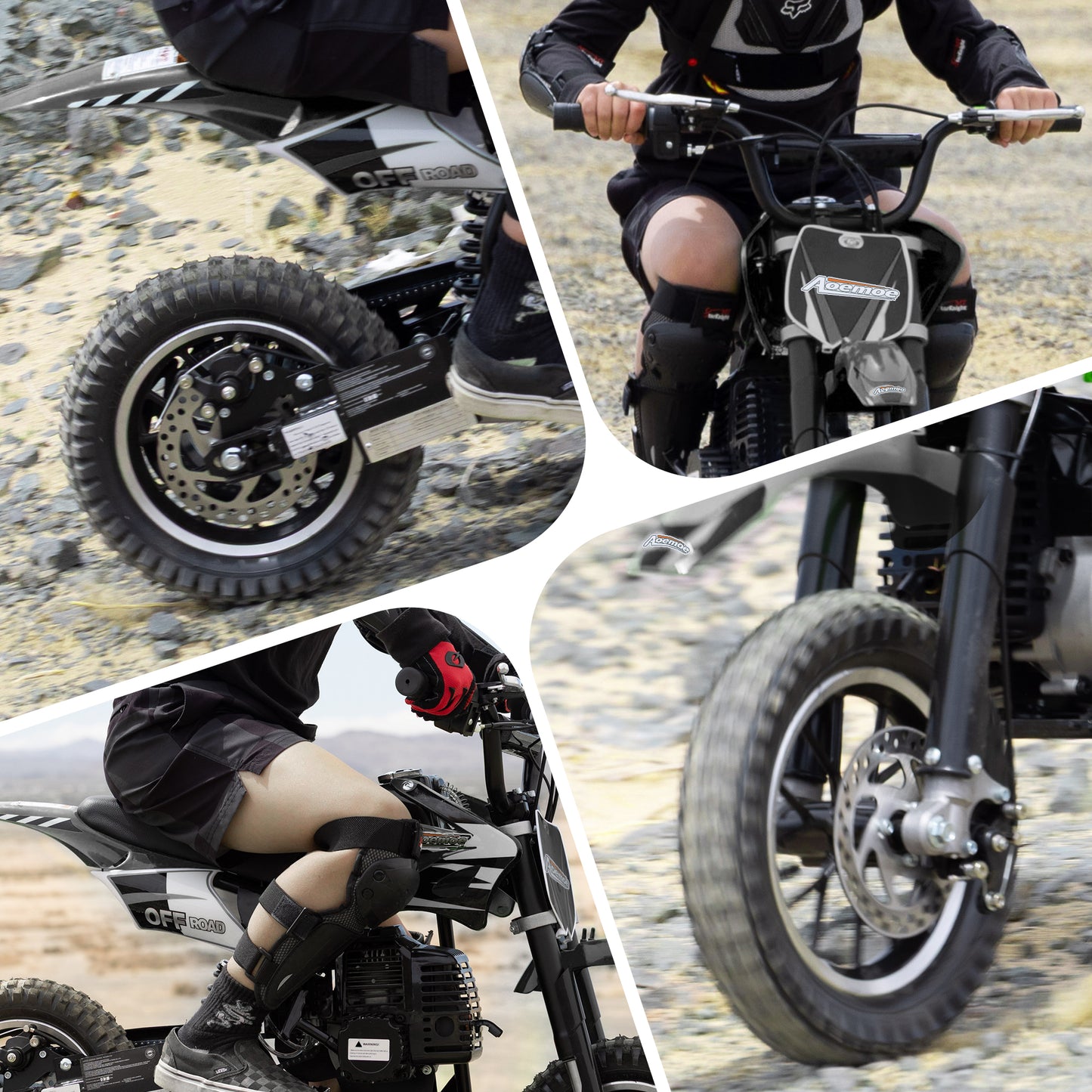 Aoemoe DB1 Gasoline 50CC Dirt Bike, BLACK