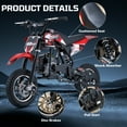 49cc Dirt Bike for Kids, Tcdjtc Gas Dirt Bike with 27 Miles Max Range, Kids Dirt Bike with 18 MPH Max Speed, Gas Powered Dirt Bike with 132 LBS Capacity, Mini Motorcycles for Kids, Gas Mini Bike
