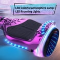 Tcdjtc Self-Balance Scooter for Kids, Kids Scooter with 9MPH Max Speed, Electric Scooter with Bluetooth Speakers, Hover Off Road Board Electric Scooter with LED Lights & 400W Motor