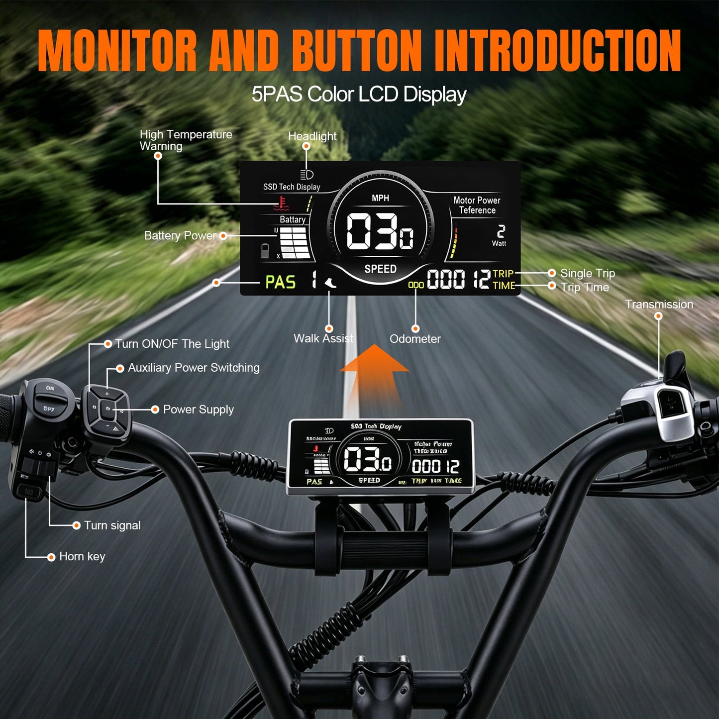 Arshin 20“Fat Tire Electric Bike for Adults,Off-Road Ebike,1500W Peak Motor,28 MPH Max Speed,7-Speed,48V 15Ah Battery,UL2849 Certified,Ages 16+ (Black)