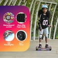 Electric Scooter with Bluetooth Speakers, Hover Off Road Board Electric Scooter with LED Lights & 400W Motor, Kids Scooter with 9MPH Max Speed, Tcdjtc Self-Balance Scooter for Kids
