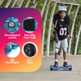 Electric Scooter with Bluetooth Speakers, Hover Off Road Board Electric Scooter with LED Lights & 400W Motor, Kids Scooter with 9MPH Max Speed, Tcdjtc Self-Balance Scooter for Kids