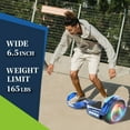 Hoverboard for Kids with 9 mph Max Speed, Tcdjtc Electric Scooters with LED Lights & Bluetooth Speakers, All Terrain Hoverboard for Adults, Off Road Hoverboard with UL2272 Certified