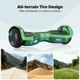 Tcdjtc Hover Self-Balance Scooter for Kids Board, Off Road Electric Scooter with LED Lights & 400W Motor, Electric Scooter with Bluetooth Speakers, Kids Scooter with 9MPH Max Speed
