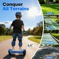 Tcdjtc Hoverboard with Bluetooth and Led Lights, Balance Board for Kids, Kids Outdoor Toys with 9 Mph Max Speed, All Terrain Hoverboard with UL 2272 Safety Standard