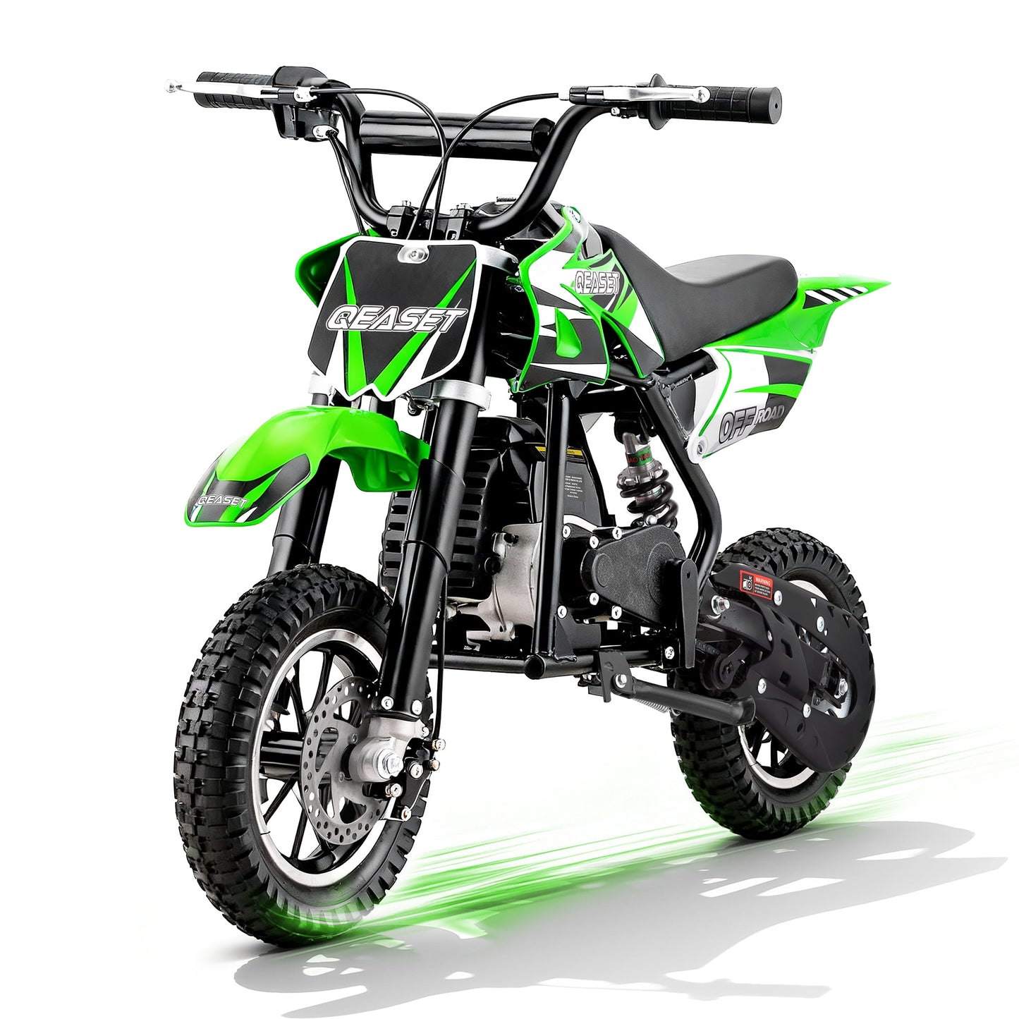 QEASET 49CC Dirt Bike, Gas Powered Mini Bike,Green