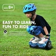 Electric Scooter with Bluetooth Speakers, Hover Off Road Board Electric Scooter with LED Lights & 400W Motor, Kids Scooter with 9MPH Max Speed, Tcdjtc Self-Balance Scooter for Kids
