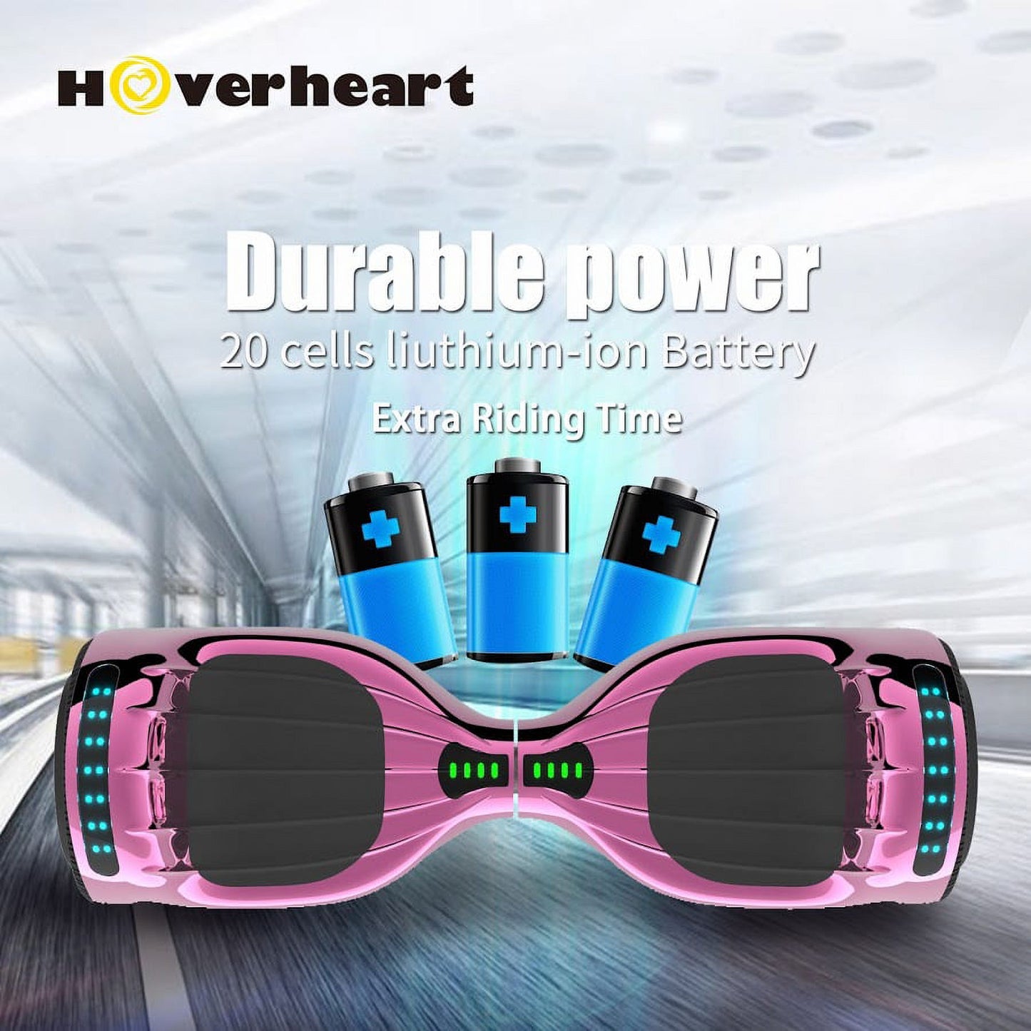 Hoverstar hover board Bluetooth Two-Wheel Self Balancing Electric Scooter 6.5 In. UL 2272 Certified with Bluetooth Speaker and LED Light