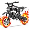 49cc Dirt Bike for Kids, Tcdjtc Gas Dirt Bike with 27 Miles Max Range, Kids Dirt Bike with 18 MPH Max Speed, Gas Powered Dirt Bike with 132 LBS Capacity, Mini Motorcycles for Kids, Gas Mini Bike