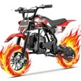 49cc Dirt Bike for Kids, Tcdjtc Gas Dirt Bike with 27 Miles Max Range, Kids Dirt Bike with 18 MPH Max Speed, Gas Powered Dirt Bike with 132 LBS Capacity, Mini Motorcycles for Kids, Gas Mini Bike