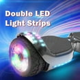 Tcdjtc Hoverboard with Bluetooth and Led Lights, Balance Board for Kids, Kids Outdoor Toys with 9 Mph Max Speed, All Terrain Hoverboard with UL 2272 Safety Standard
