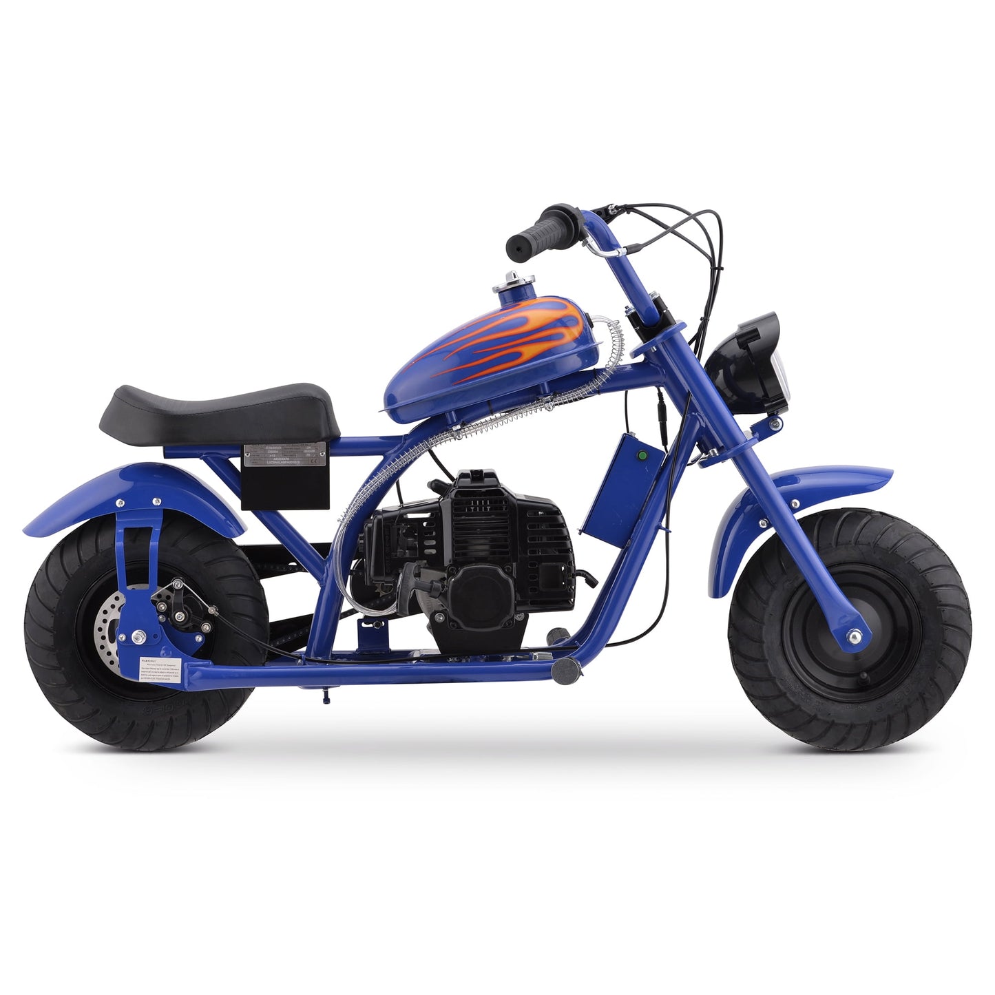 Aoemoe Gas Mini Chopper Bike, DB004 Model 49.4 CC 2-Stroke Powered Mini Bike, Blue