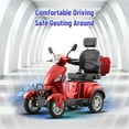 Tcdjtc 4 Wheel Mobility Scooters for Seniors, Adult Scooter with 800W Motor, Motorized Scooter for Adults, Heavy Duty Electric Scooter with 500 lb Capacity, 31 Miles Long Range, Instructions Included